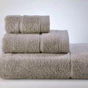 bath towels JOANNE DARK BEIGE 61-0956 lechaio