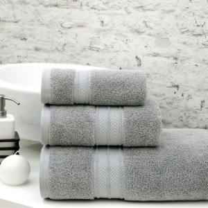 SET BATH TOWELS LISBON GREY