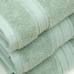 SET BATH TOWELS LISBON MINT