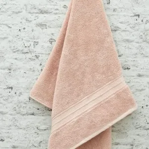 HANGED BATH TOWEL, rose pink COLOR IN LEFKO STORE KORINTHOS