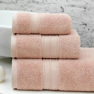 SET BATH TOWELS LISBON ROSE