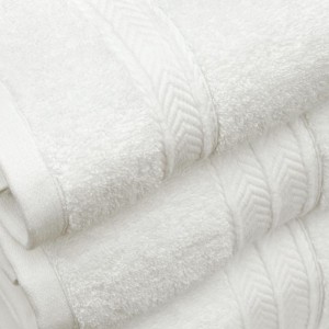 SET BATH TOWELS LISBON WHITE