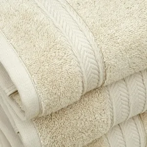 LIOLIOS HOME COTTON SAND COLOR BATH SET TOWELS