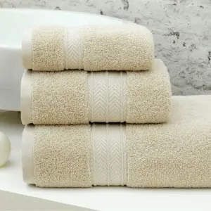 SET THREE BATH TOWELS LISBON SAND