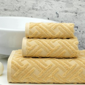 SET BATH TOWELS MILANO YELLOW