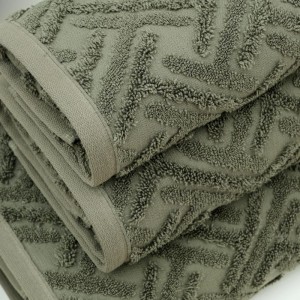 SET BATH TOWELS MILANO GREEN