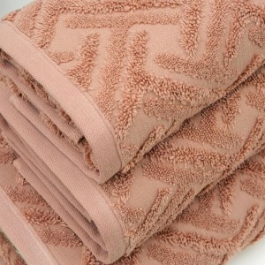 SET BATH TOWELS MILANO DUSTY BLUSH