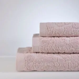 Quality rose Classic towels by Down Town, at the store in Corinth, Lefko