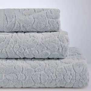 solid grey Classic towels by Down Town, at the store in Corinth, Lefko