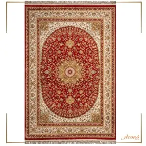 red cream classic carpet Orian 012 for living room