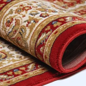 Red and cream pattern classic rug Orian 012 Klonaras carpets in Greece