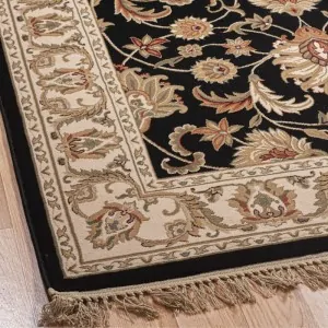 the black luxurious classic rug Orian 045 in Lefko in Korinthia