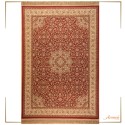 The red and cream classic rug Orian 2332 by klonaras carpets in Greece