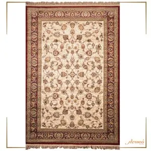 red and cream classic rug Klonaras greek brand Orian 170