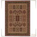 Classic Milano carpet, church pattern type, in burgundy, beige, brown