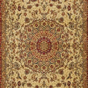 Bordeaux, beige, brown classic pattern corridor rug custom meters in carpets store in korinthos, peloponnisos