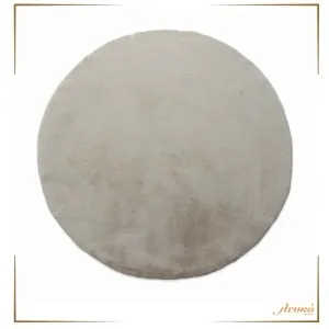 ECO-FUR PUFFY RUG BEIGE FC19 ROTUNDA NEW PLAN CARPETS CORINTH GREECE