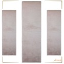 SET THREE FUR RUGS BEDROOM PUFFY PINK FC19 New Plan