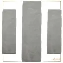 SET FUR RUGS PUFFY TAUPE FC25