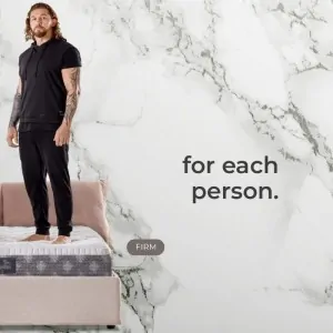 double bed with Dolce Vita 10 mattress for restful sleep for both with hard and soft side