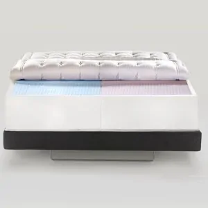 το στρώμα Maestro Magnifico της ιταλικής Magniflex εσωτερικές στρώσεις ανεξάρτητες διπλού πυρήνα στο κατάστημα Κορινθίας Λευκό