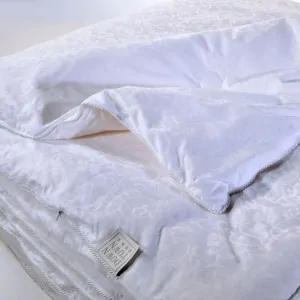 Down Town created this luxurious bedroom comforter from Tussah silk