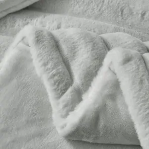 WARM FUR QUILT SET VOLCANO GREY