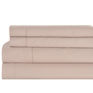SET QUEEN BED SHEETS MONACO PINK 300 TC