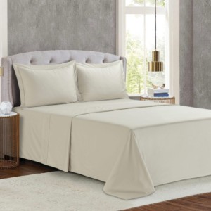 SET QUEEN BED SHEETS MONACO TAUPE 300 TC