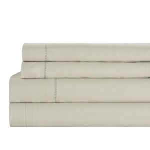 SET QUEEN BED SHEETS MONACO TAUPE 300 TC
