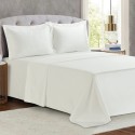 SET QUEEN BED SHEETS MONACO WHITE 300 TC