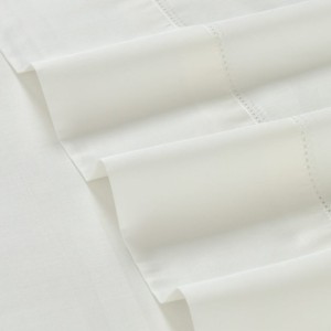 SET QUEEN BED SHEETS MONACO WHITE 300 TC