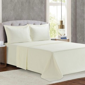 SET QUEEN BED SHEETS MONACO IVORY 300 TC