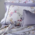 white floral sheet set with purple-fuchsia flowers Down Town
