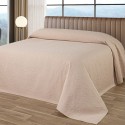 bed made with the Edith nude cotton blanket from the company liolios home