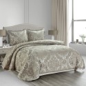 COMFORTER LUXURY JACQUARD DAMASK COFFEE