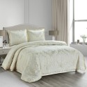 COMFORTER LUXURY JACQUARD DAMASK CREAM