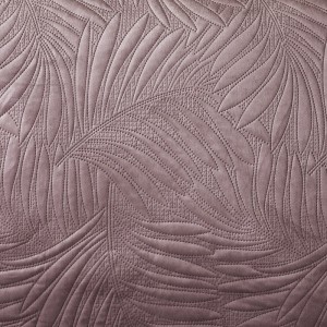 φλοράλ ανάγλυφο σχέδιο στο amethyst κουβερλί υπέρδιπλο Ibiza