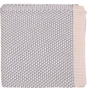 BLANKET BABY BLUE COMBO COTTON RATTLE
