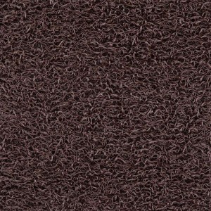 brown plastic outdoor mat for professional use with a curly texture