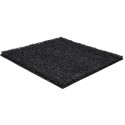 black plastic outdoor mat for professional use with a curly texture