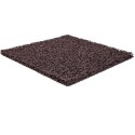brown 12mm plastic outdoor mat for professional use with a curly texture