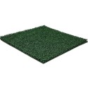 green plastic outdoor mat for professional use with a curly texture