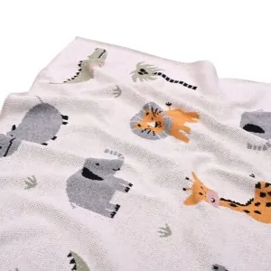 BABY BLANKET COTTON SAFARI COMBO