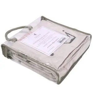 η εκρού κουβέρτα crown natural για μωρά της ελληνικής εταιρείας Liolios Home από βαμβάκι πλεκτό