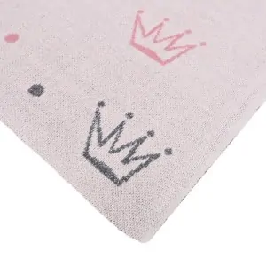 BABY BLANKET COTTON CROWN NATURAL