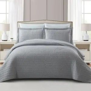 BEDSPREAD GREY MABELLE