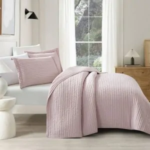 BEDSPREAD  DUSTY PINK MABELLE