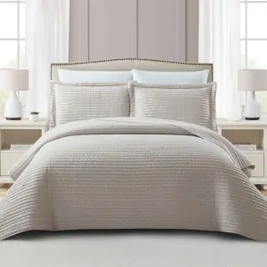 BEDSPREAD BEIGE MABELLE