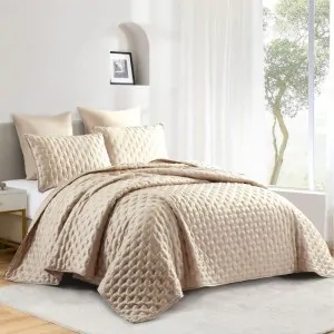 BED WITH LIOLIOS HOME GREEK BRAND KING SIZE BEDSPREAD BY 100% TENCEL QUALITY FABRIC